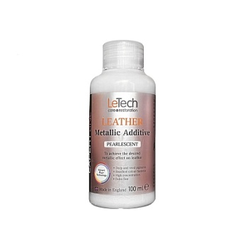 Leather Metallic Additiv Pearlescen - краска для кожи металлик перламутр 100 мл, Letech Professional
