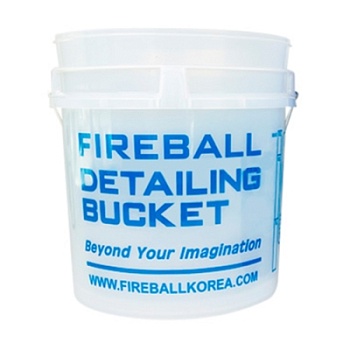 Ведро для мойки автомобиля прозрачное Premium с удобной ручкой, 18 л, Fireball