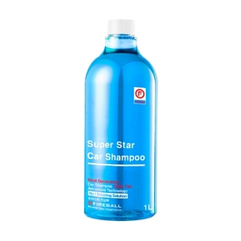 Шампунь для ручной мойки Super Star Car Shampoo Фруктово-Цитрусовый (синий) 1 л, Fireball